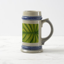 Green Alocasia Cuprea Leaves Hawaii Island Mugs