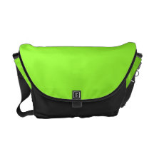 Green and black modern messenger bag