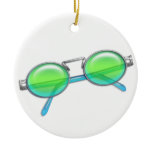 Green and Blue Sunglasses Ornament