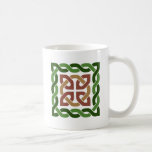 Green and Earth-tone Celtic Knot Mug