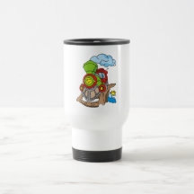 Green and Red Train Tshirts and Gifts Mug