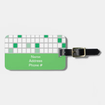 Green and White Plaid Pattern