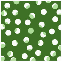 Green and white spotty pattern. cut outs