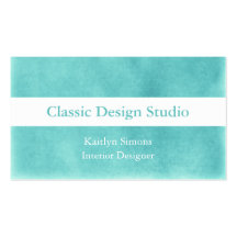 Green And White Suede Business Cards