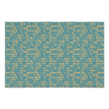 Green and yellow squares pattern photo art
