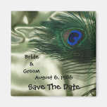 Green Apple Peacock Sill Life Save the Date Refrigerator Magnets