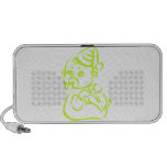 Green baby outline speaker system