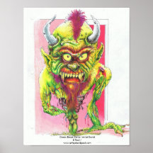 Green beast genie posters