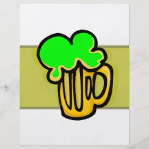 Green Beer Day St Patricks Day Custom Flyer