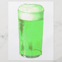 Green Beer Glass Flyer Design
