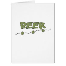 Green Beer St. Paddys Greeting Cards