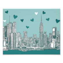 Green-blue NYC valentine Photograph