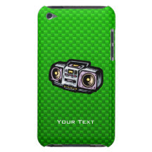 Green Boombox iPod Touch Cases