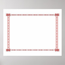 Green Border Frame Template - Add your TXT or IMG Print