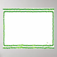 Green Border Frame Template - Add your TXT or IMG Poster