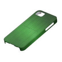 Green Brushed Aluminium Metal Look-Monogram