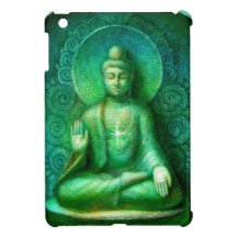 Green Buddha Meditation Art iPad Mini Case
