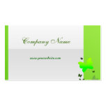 Green Business Cards with butterfly