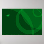 green butterfly poster