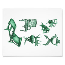 Green chairs photo