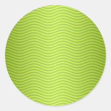 Green Chartreuse Stripes Pattern Sticker