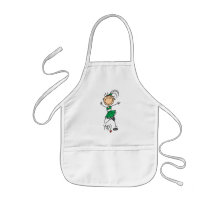 Green Cheerleader Tshirts and Gifts Apron