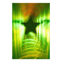 Green Christmas star Photo Art