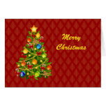 Green Christmas Tree Card
