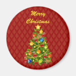 Green Christmas Tree Magnet