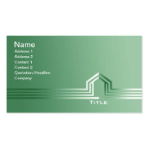 Green Construction Business Cards