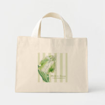 Green Cream Tulip Wedding Gift Bag