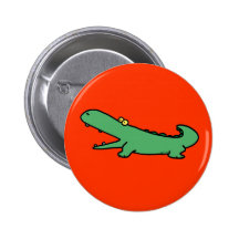 Green crocodile buttons