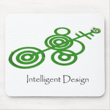 Green Crop Circles - Intelligent Design Mouse Pad