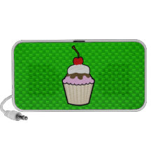 Green Cupcake Travelling Speakers