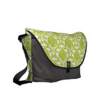 Green Damask Pattern Commuter Bag