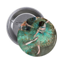 Green Dancer (Danseuse Verte) Edgar Degas Pinback Button