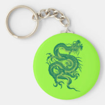 green.dragon key chain