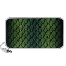 Green Dragon Scales iPod Speakers