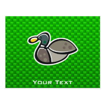Green Duck Post Card