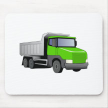 Green Dump Truck Mousepads