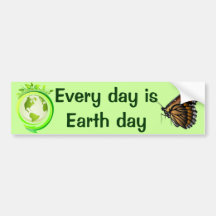 Green earth bumper sticker