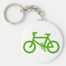 Green Eco Bicycle Key Chains