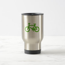 Green Eco Bicycle Mug