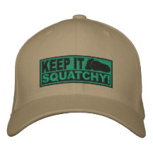 Green *EMBROIDERED* Keep It Squatchy! - Bobo's Embroidered Hats
