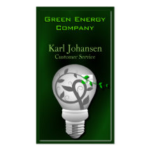 Green Energy Environmental Business Card