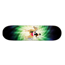 Green Equestrian Girl Skate Board