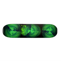 Green Eye Flow Skate Deck