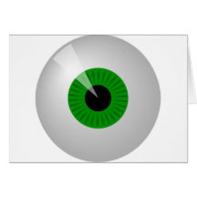 Green Eye Greeting Cards