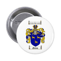 GREEN FAMILY CREST -  GREEN COAT OF ARMS BUTTONS