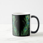 Green Feathers with Black Coffee Mug